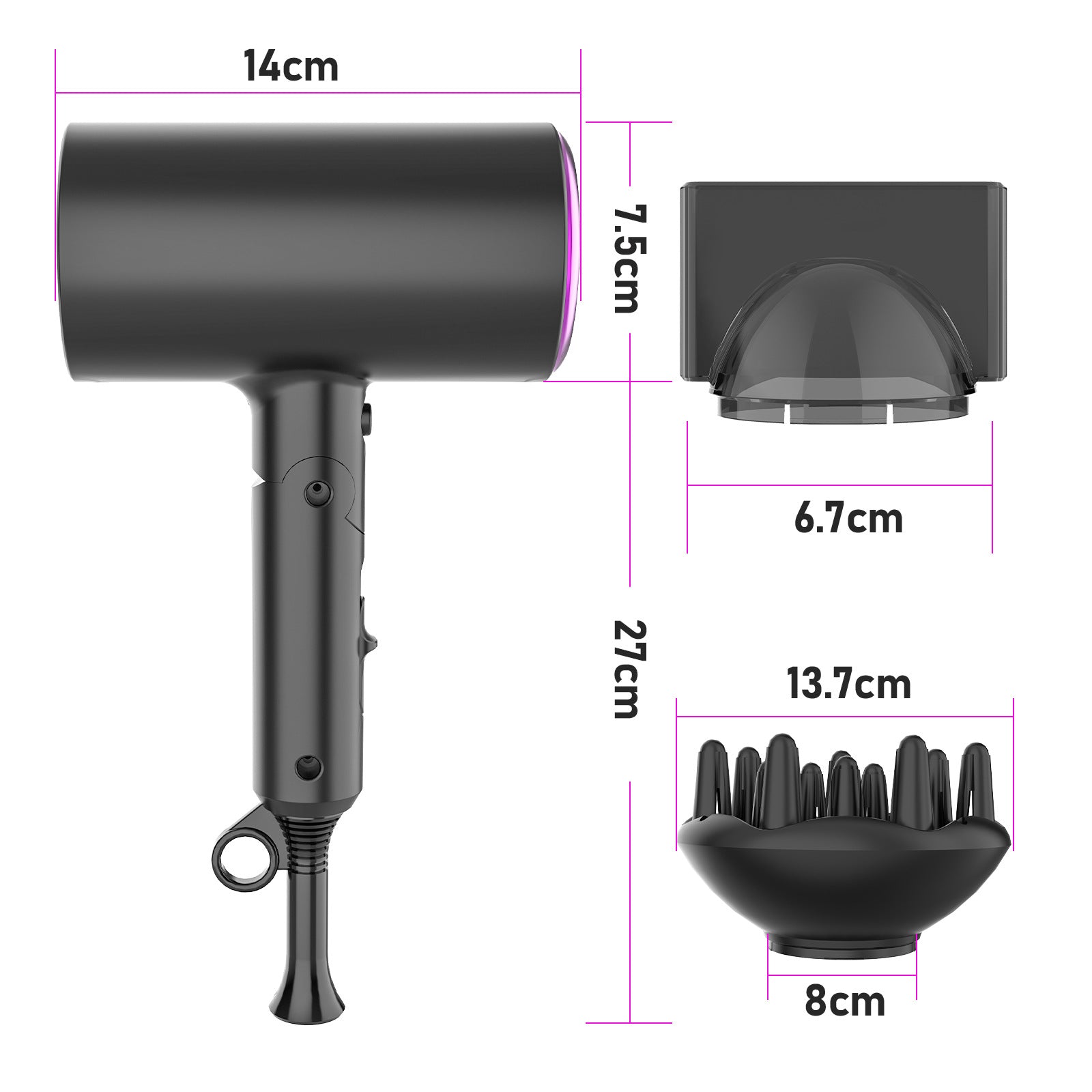 Règlement Sèche-cheveux ionique pliable portable haute puissance pour usage domestique