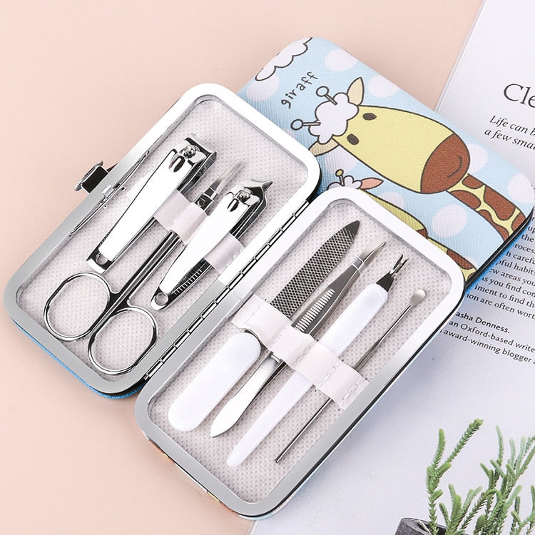 Ensemble de coupe-ongles Ciseaux Pince à peau morte Pince coupante Pédicure Couteau à rainure d'ongle Outil de manucure pour l'inflammation des ongles