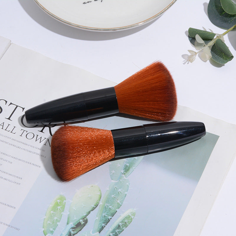 Pinceau poudre Pinceau blush Pinceau surligneur Brosse de nettoyage pour la coiffure Pinceau à poussière Brosse à ongles Pinceau de maquillage portable