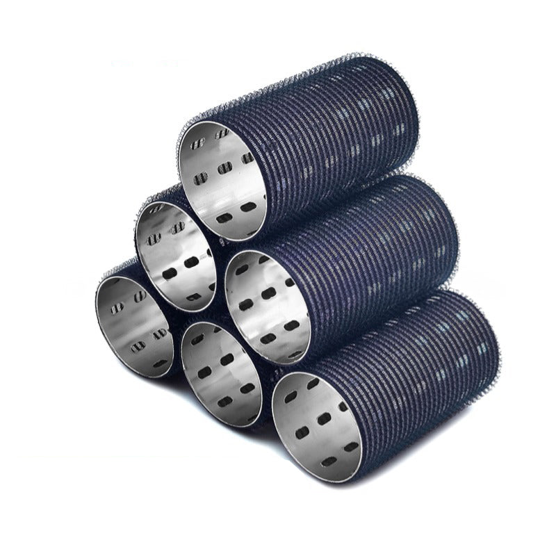 Bigoudis extra-longs à noyau en aluminium, 5x9cm, colorés, thermoconducteurs, pour une frange vaporeuse avec USB autocollant