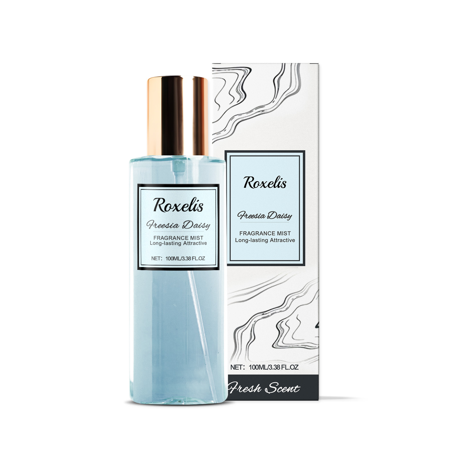 Roxelis Freesia Daisies Parfum Corporel Romantique Parfum Léger Parfum Longue Durée Parfum Frais Spray Corporel Parfumant
