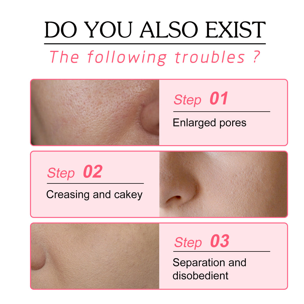 OUHOE Stick Pores Invisibles, Anti-cernes Éclaircissant, Lissant les Pores, Stick Pré-Maquillage
