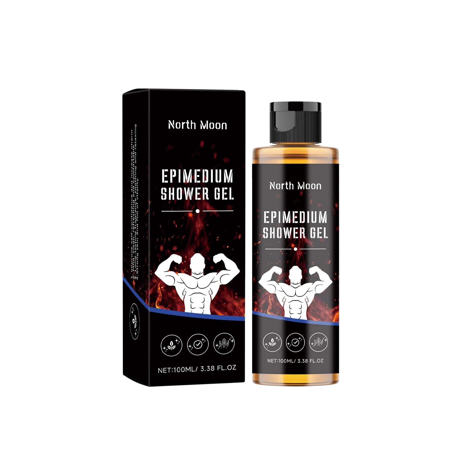 Gel douche pour homme : nettoie, hydrate, parfume et adoucit la peau.