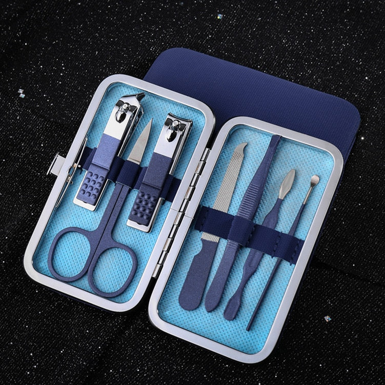 Ensemble de coupe-ongles Ciseaux Pince à peau morte Pince coupante Pédicure Couteau à rainure d'ongle Outil de manucure pour l'inflammation des ongles