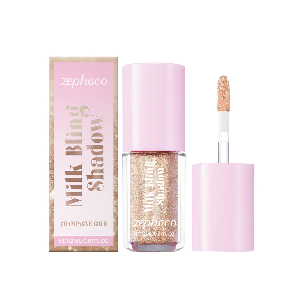 Série de fards à paupières liquides zephoco Color Pearl, fard à paupières couleur lumineuse longue durée naturelle pour le maquillage de fête