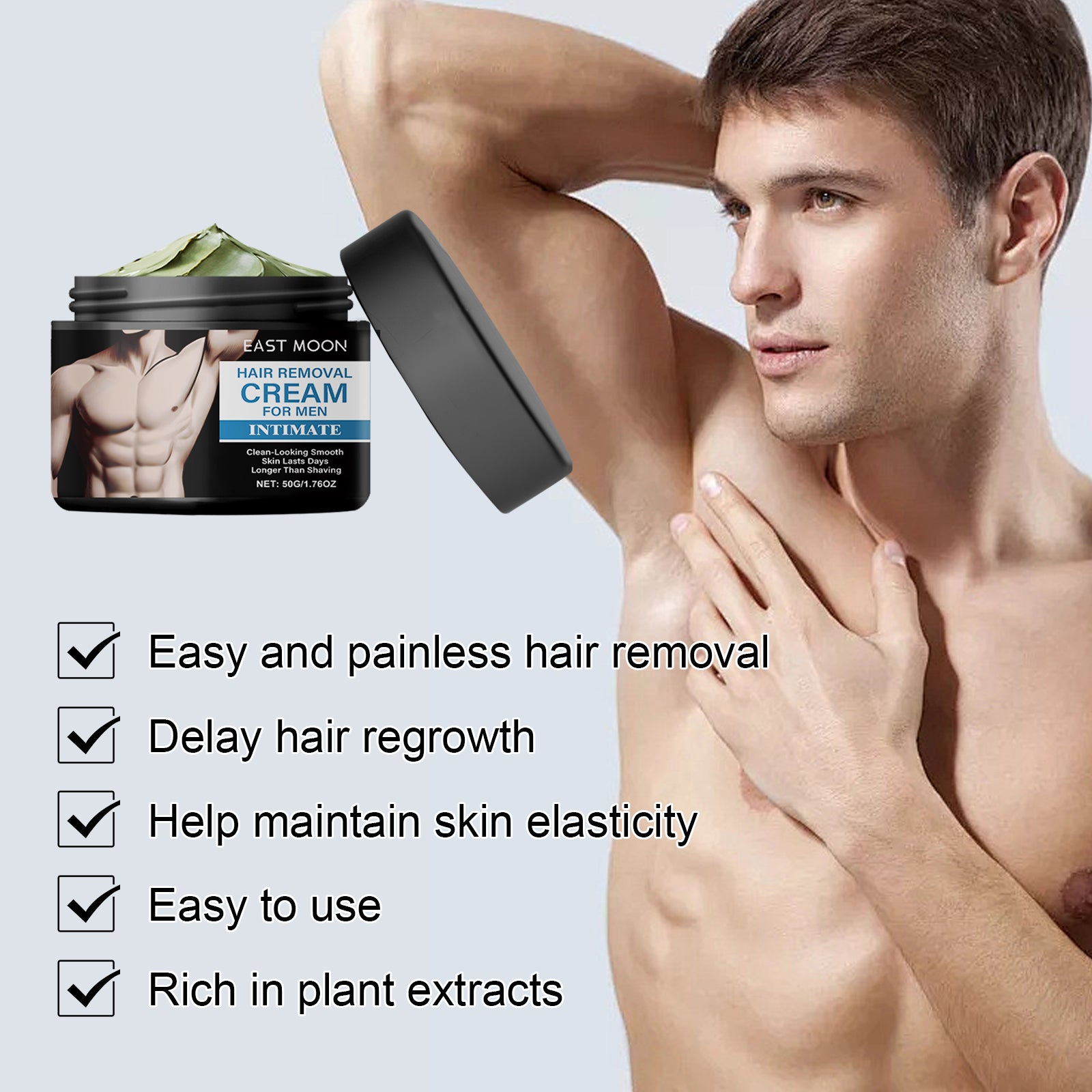 Crème dépilatoire pour hommes