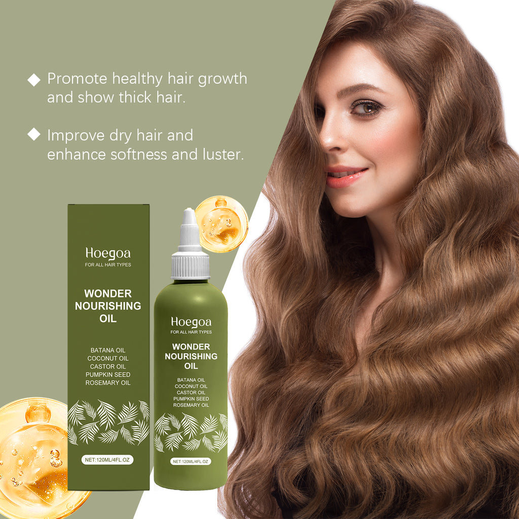 Huile Essentielle Capillaire Hoegoa Lissante Et Nourrissante Massage Apaisant du Cuir Chevelu Huile Essentielle Capillaire Tous Types de Cheveux
