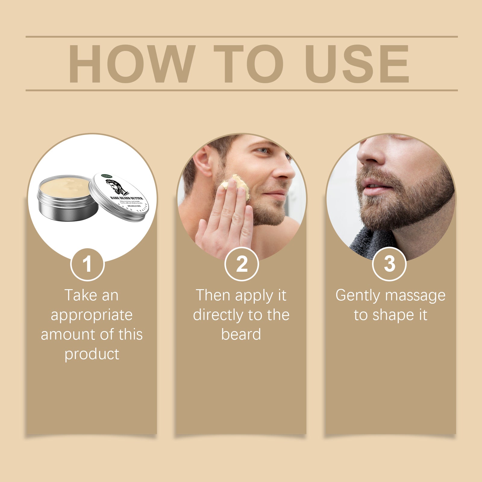 Cire à Barbe Woodsleep pour Homme, Douce, Fixante et Nourrissante, Hydratante, Agréable et Confortable pour la Barbe