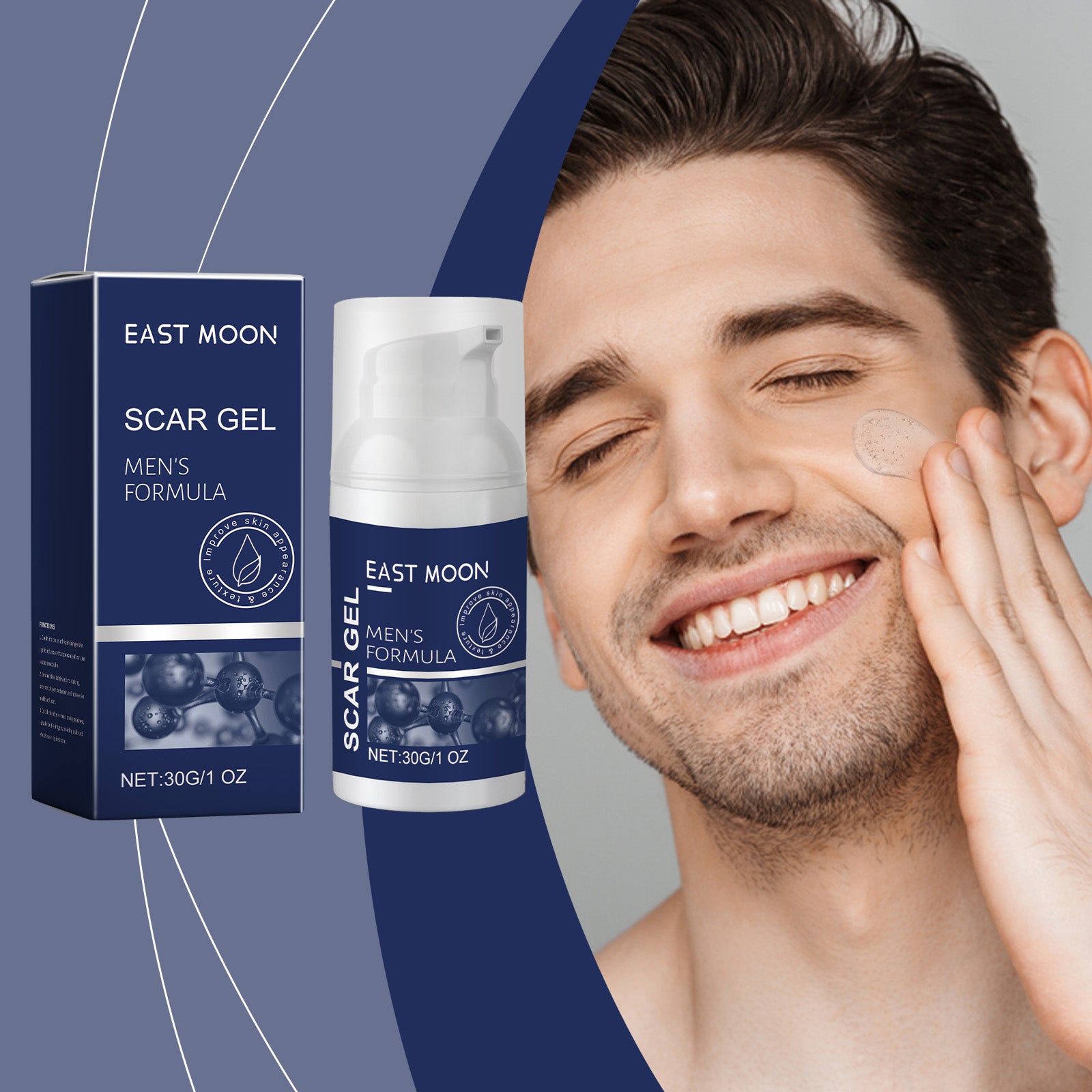 Gel de Soin pour Hommes Peau Lisse Hydratant Ligne Légère Nourrissante