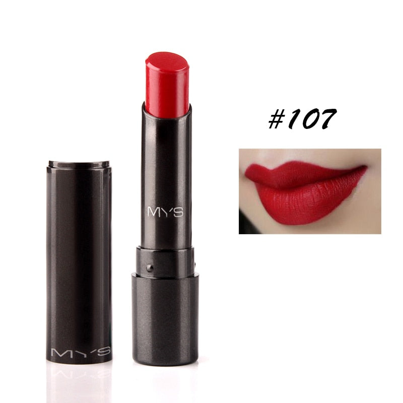 MYS Brand Rouge à Lèvres Mat Longue Durée Teinte Cosmétique Brillant à Lèvres Maquillage Rouge Batom