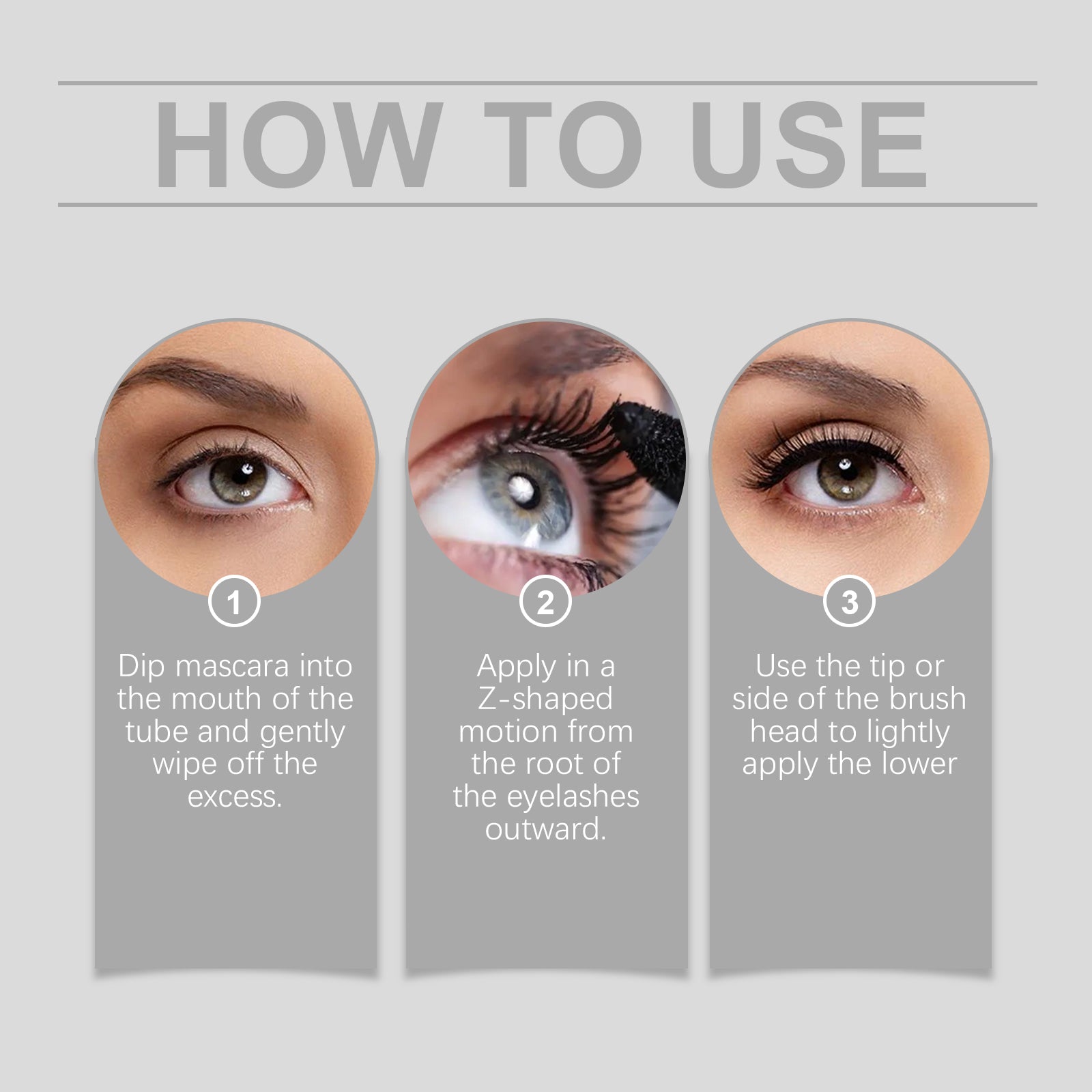 Mascara noir longue tenue, maquillage naturel, beau curling, ne tache pas facilement, mascara noir