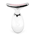 Appareil de beauté pour le cou, massage vibrant, appareil anti-rides pour le cou, lifting du cou et du visage avec lumière colorée, appareil de beauté à introduction.