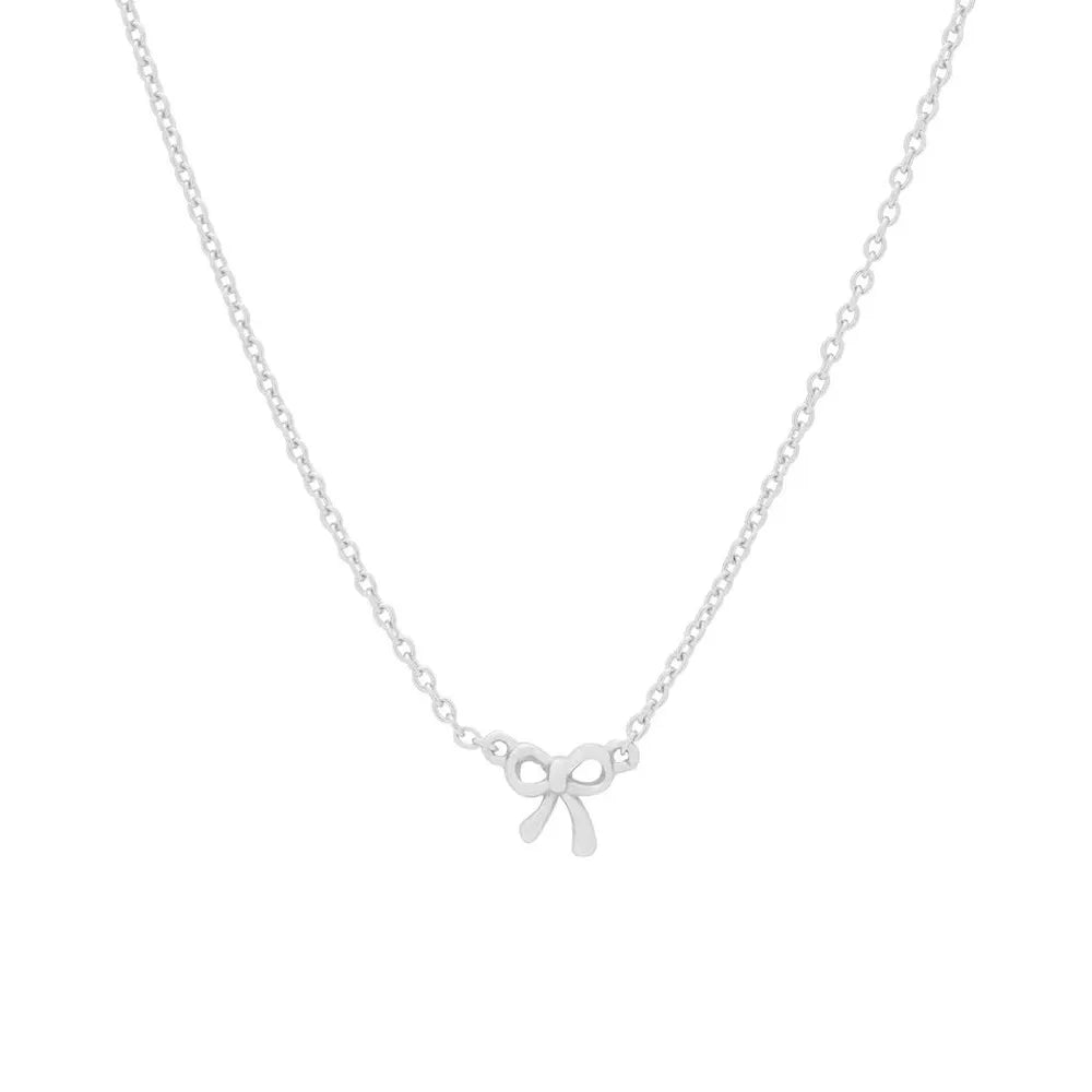 Collier avec nœud en plaqué or 18 carats