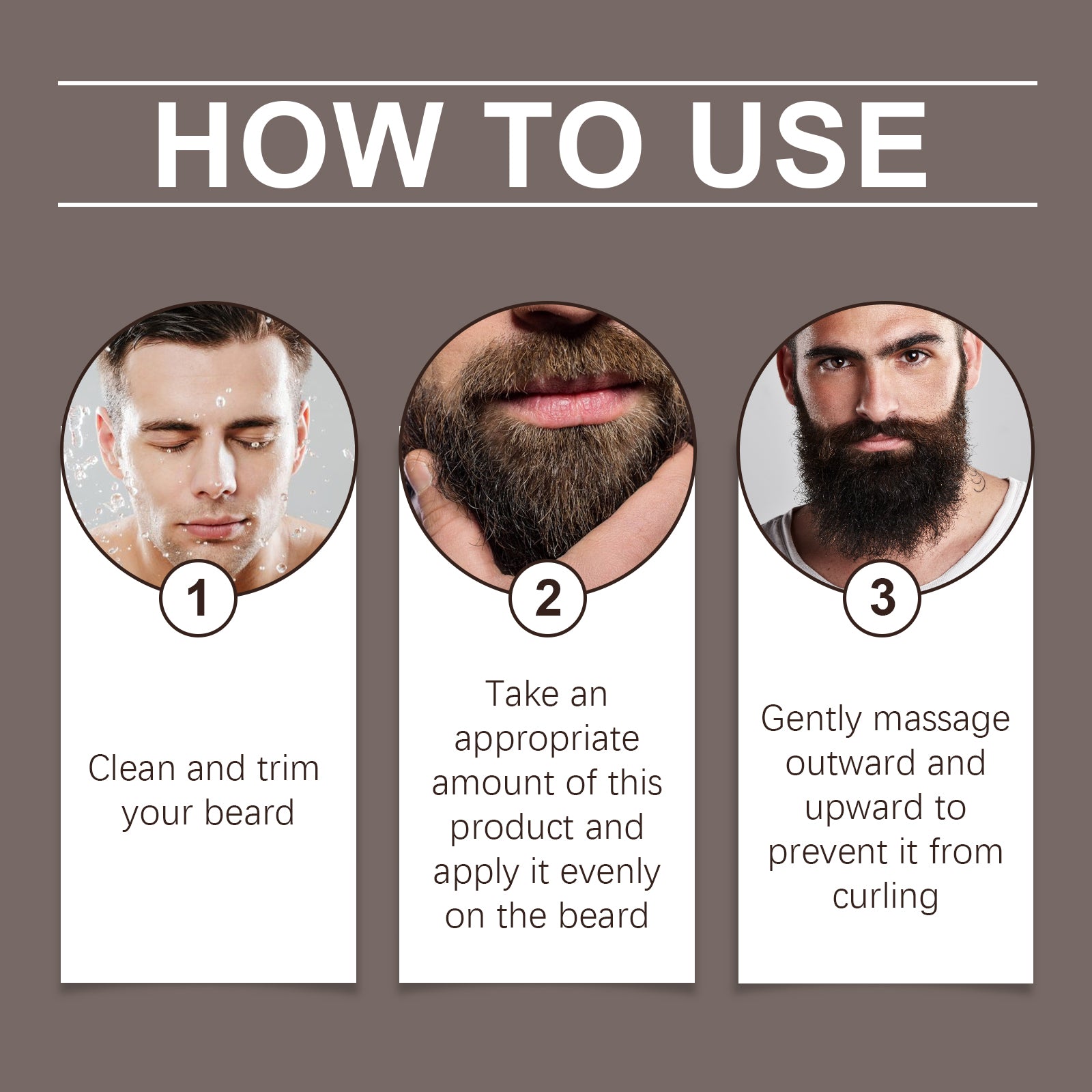 Huile à Barbe pour Homme - Nourrissante, Réparatrice, Anti-Frisottis, Assouplissante - Huile Essentielle pour Barbe et Poils