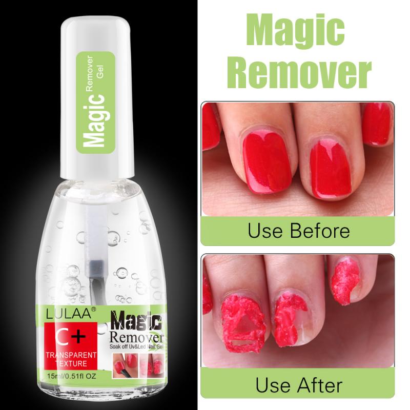LULAA 15ml Dissolvant de vernis à ongles Gel liquide Nettoyant pour ongles Dissolvant de vernis à ongles Outils de manucure professionnels