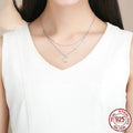Collier plaqué argent pur S925 Starlight Moon