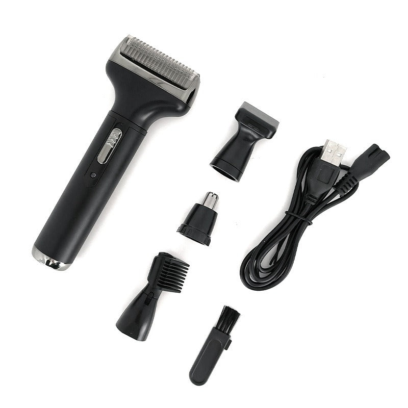 Nouveau Rasoir Électrique Homme 4 en 1 Tondeuse Nez Barbe Sourcils Coupe-Chiffon Composé