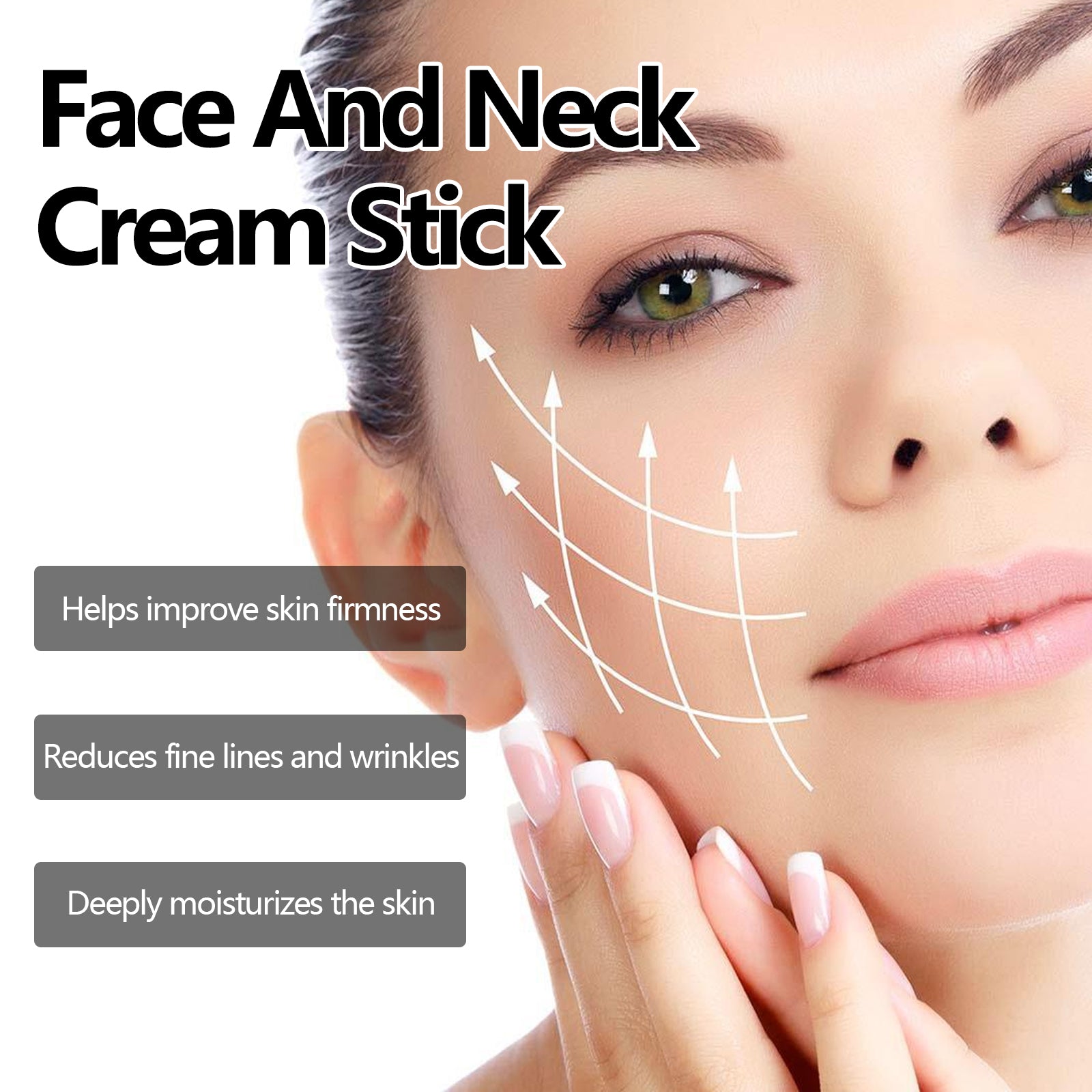 Crème Liftante Raffermissante Visage et Cou, Atténue les Rides du Cou, Soin Hydratant Beauté du Visage et du Cou