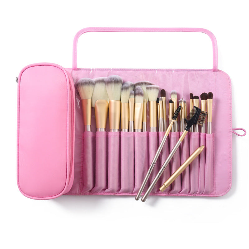 Trousse de Maquillage, Sac à Pinceaux de Maquillage, Trousse de Rangement, Kit de Maquillage Professionnel Pliable et Multifonctionnel