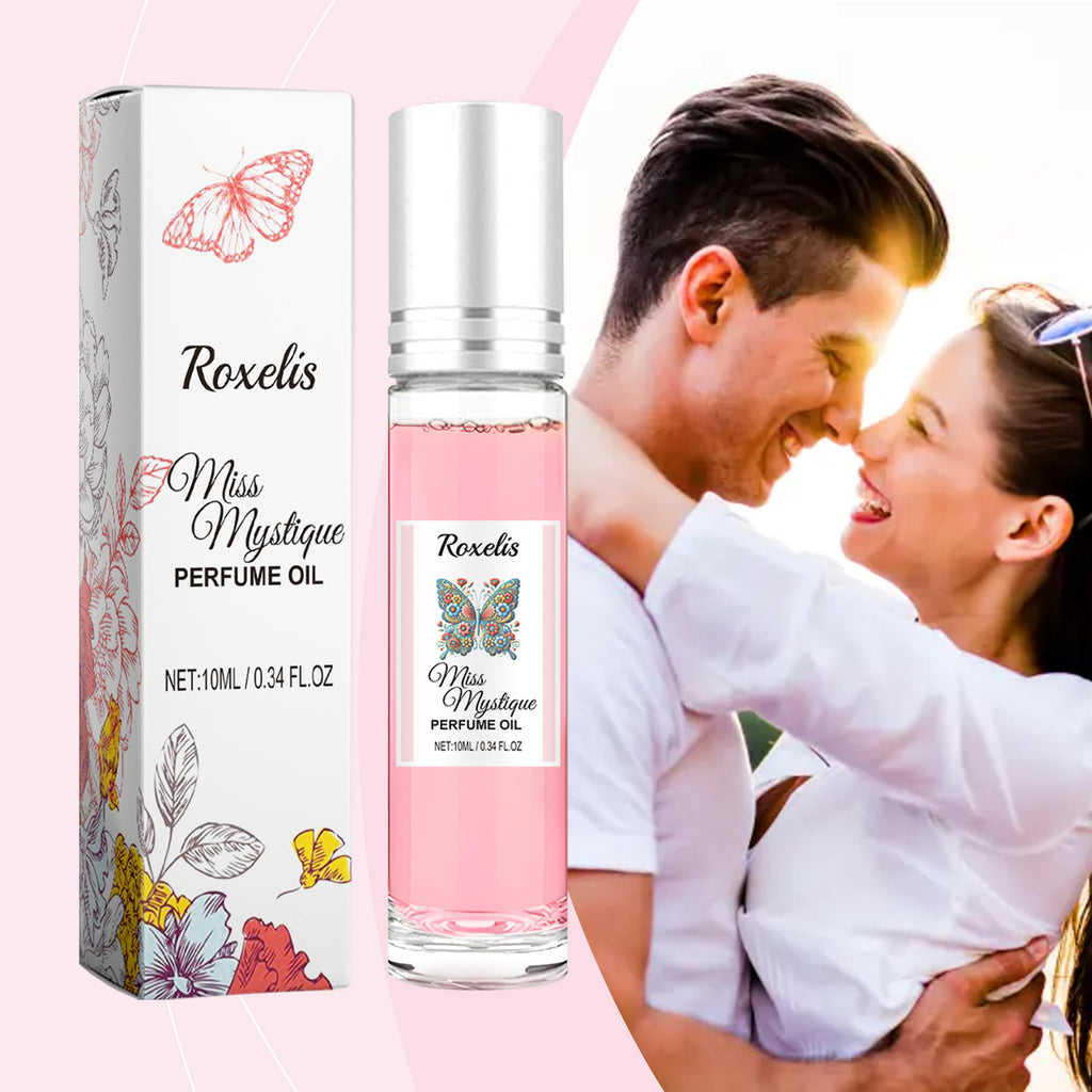 Roxelis Rolling Rose Parfum Flacon Portable Parfum Charme Naturel Frais Longue Durée Parfum aux Phéromones