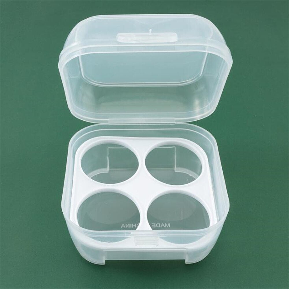 Lot de 4 éponges de maquillage avec boîte de rangement pour fond de teint et poudre, outils de beauté