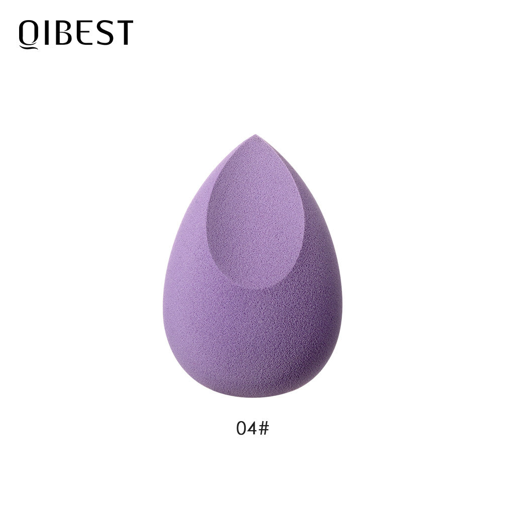 Éponge de Beauté QIBEST – Houpette, Humide et Sèche, N'absorbe Pas le Maquillage Liquide, Outil d'Application du Fond de Teint
