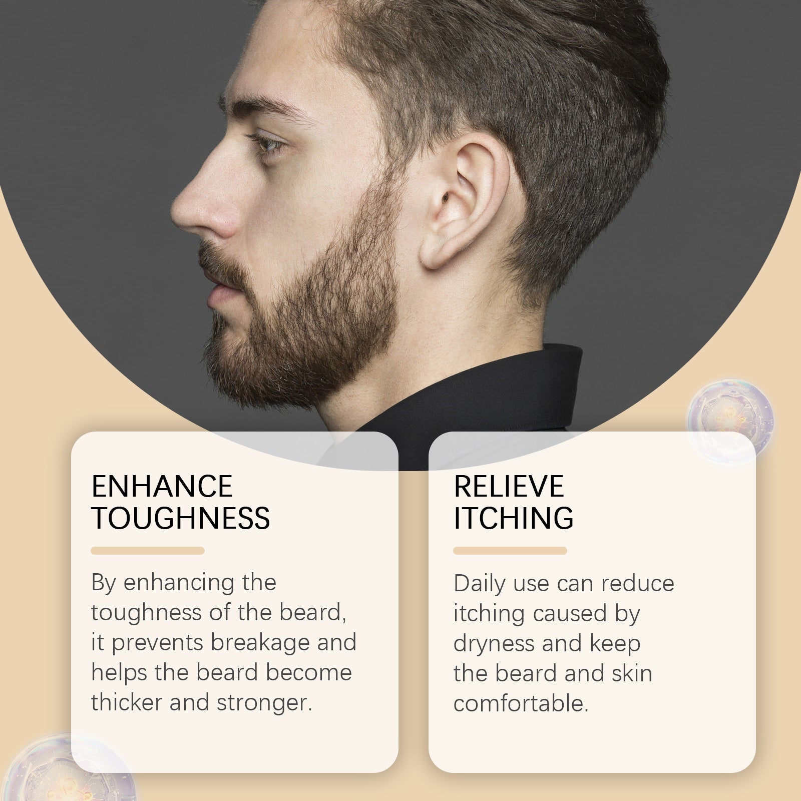 WoodSleep Huile Essentielle Soin Barbe Homme Nourrit, Fait Briller Et Adoucit La Barbe, Huile Essentielle De Soin Lissant