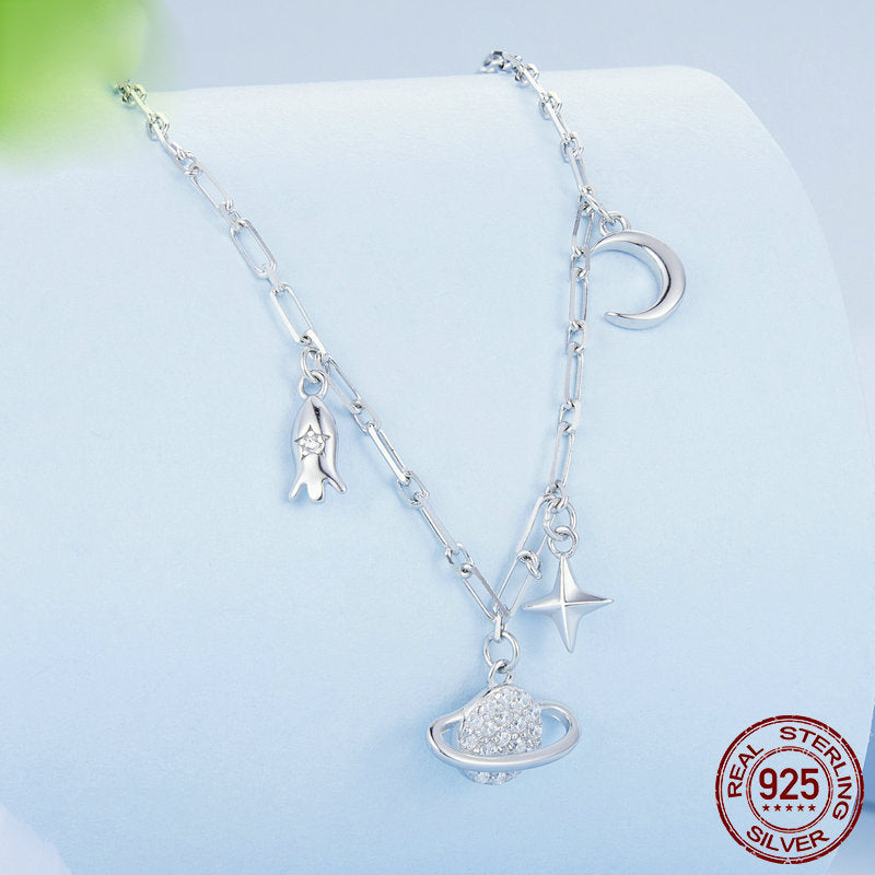 Collier Ciel Étoilé en Argent 925 pour Femmes