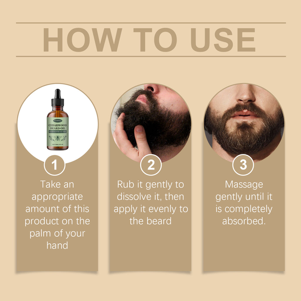 WoodSleep Huile Essentielle Soin Barbe Homme Nourrit, Fait Briller Et Adoucit La Barbe, Huile Essentielle De Soin Lissant