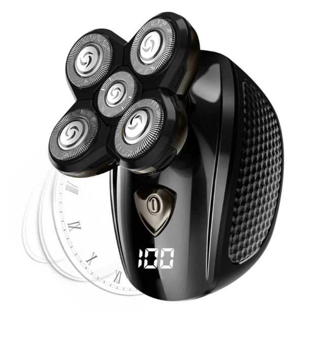 Kit de toilettage multifonctionnel Rasoir électrique étanche pour hommes Rasoir électrique rechargeable Machine à raser la tête chauve Tondeuse à barbe