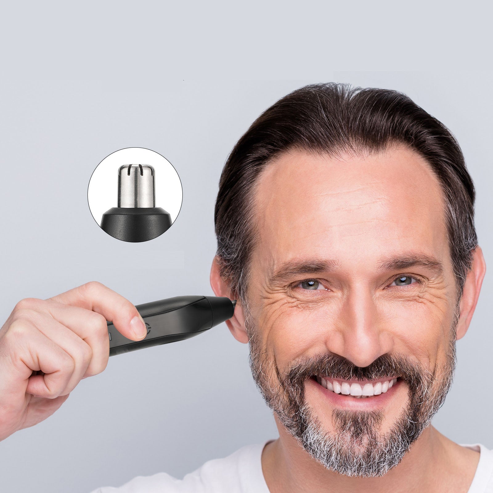 Outil de réparation de tondeuse électrique nez et sourcils pour couteau à cheveux de nez rechargeable pour hommes