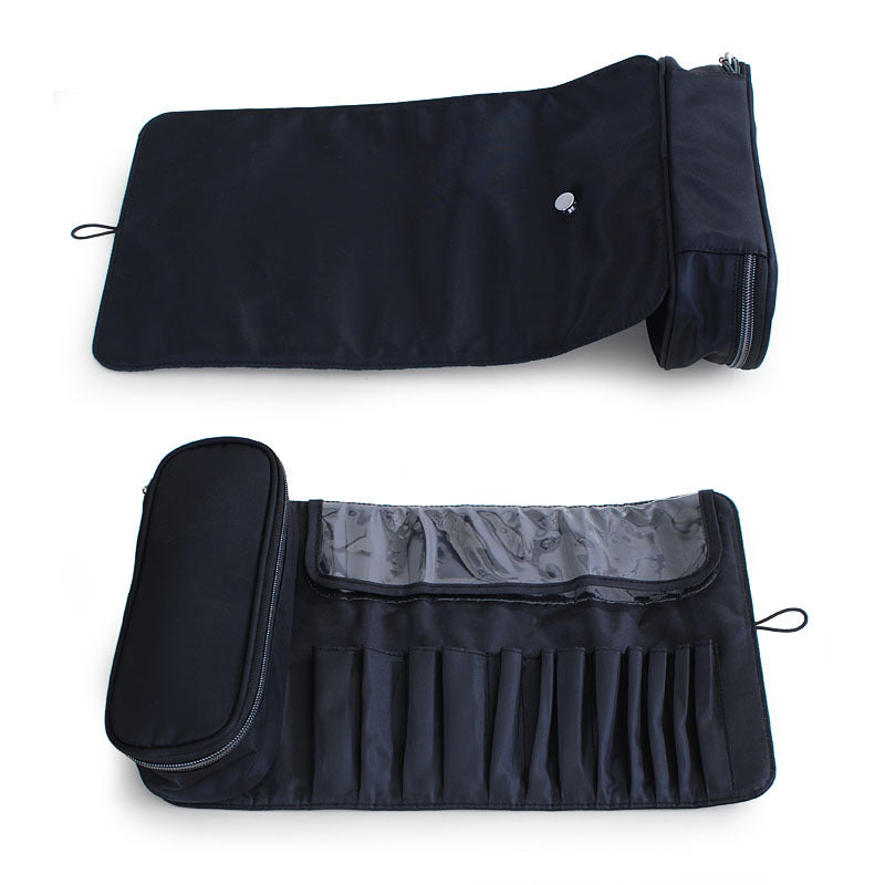 Trousse de Maquillage, Sac à Pinceaux de Maquillage, Trousse de Rangement, Kit de Maquillage Professionnel Pliable et Multifonctionnel