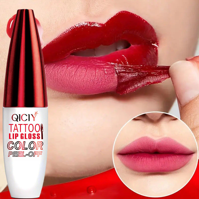 Le brillant à lèvres peel-off 4 couleurs est facile à appliquer, hydrate et dure longtemps sans laisser de trace.