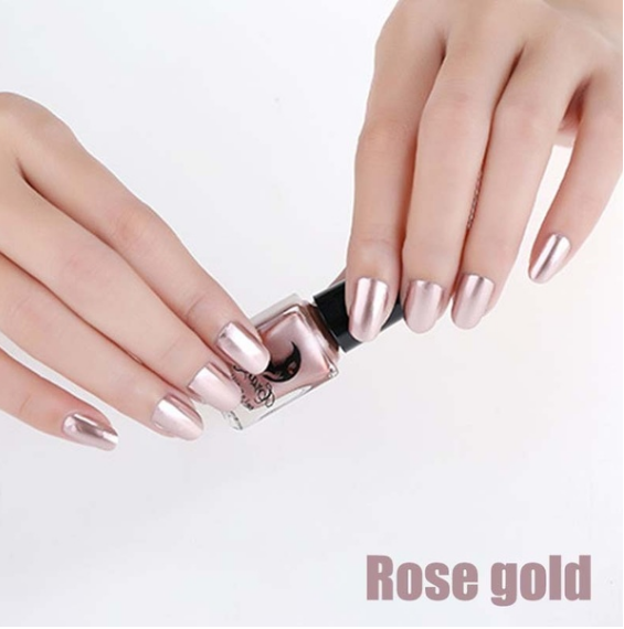 14 couleurs 6ML Vernis à ongles métallique miroir pour femme, accessoire de beauté maquillage tendance sexy