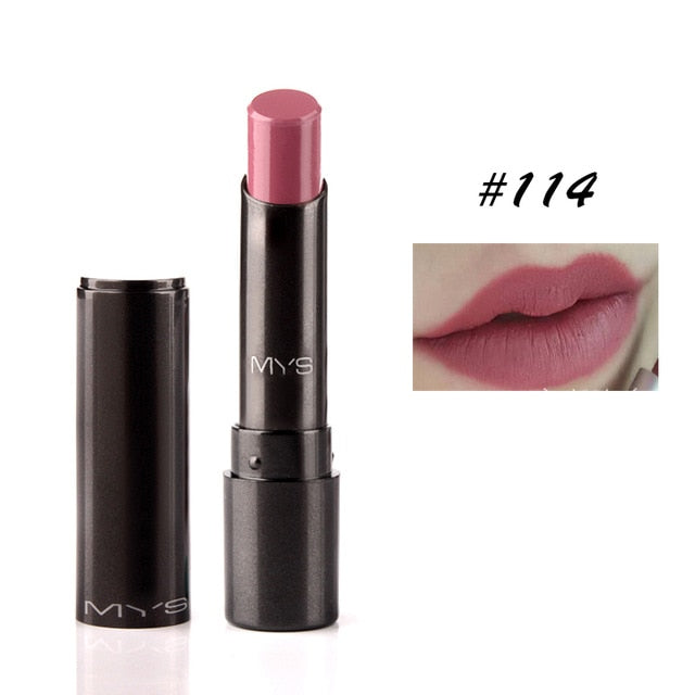 MYS Brand Rouge à Lèvres Mat Longue Durée Teinte Cosmétique Brillant à Lèvres Maquillage Rouge Batom