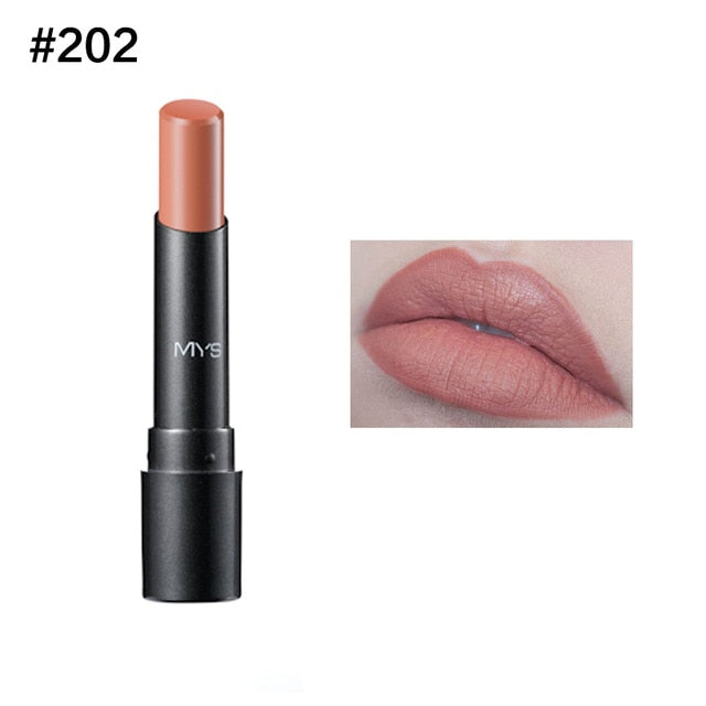 MYS Brand Rouge à Lèvres Mat Longue Durée Teinte Cosmétique Brillant à Lèvres Maquillage Rouge Batom