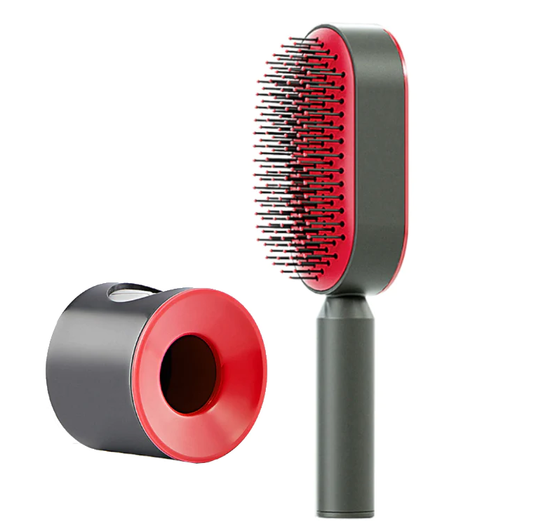 Conception de nettoyage par pression améliorée Peigne coussin d'air pour cheveux longs de femme Peigne de massage à airbag Peigne domestique