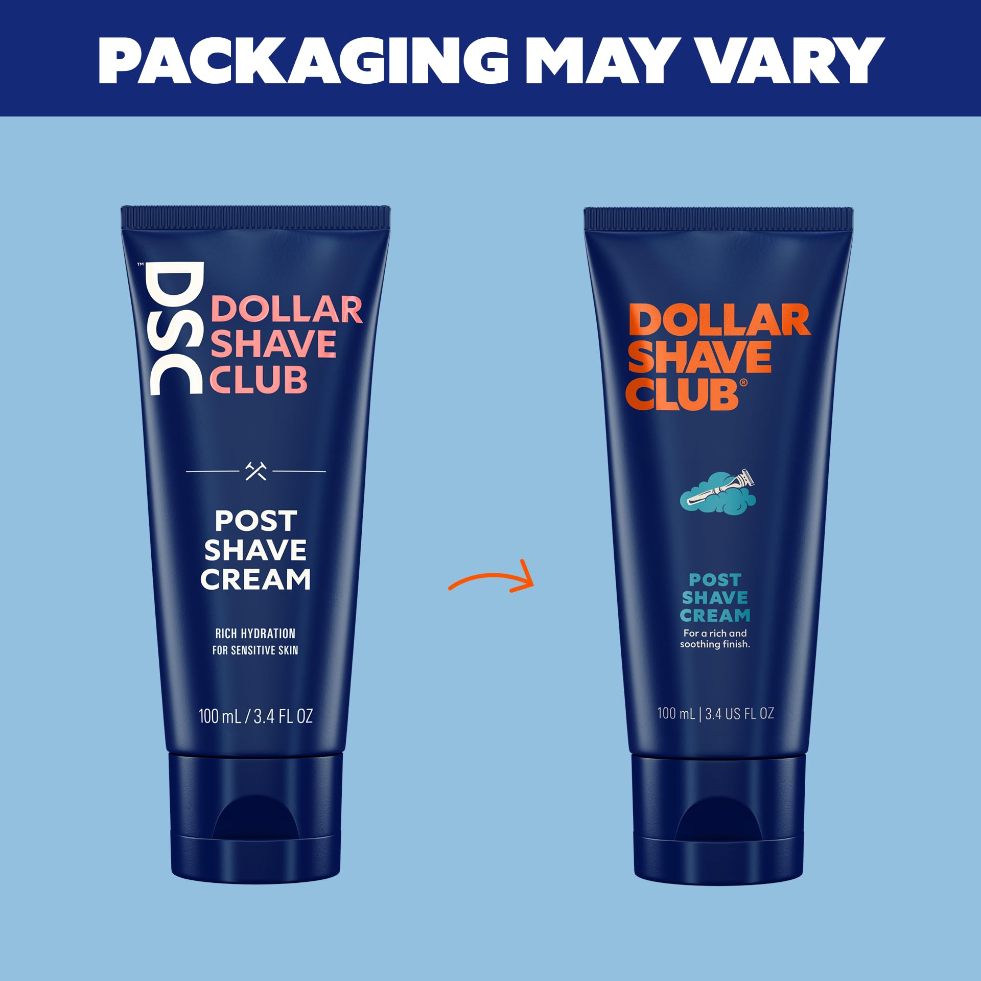 Dollar Shave Club | Crème après-rasage 100 ml (Lot de 2) | Lotion hydratante après-rasage