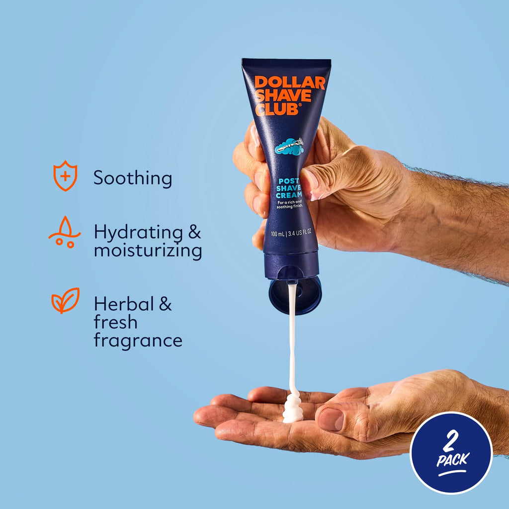 Dollar Shave Club | Crème après-rasage 100 ml (Lot de 2) | Lotion hydratante après-rasage