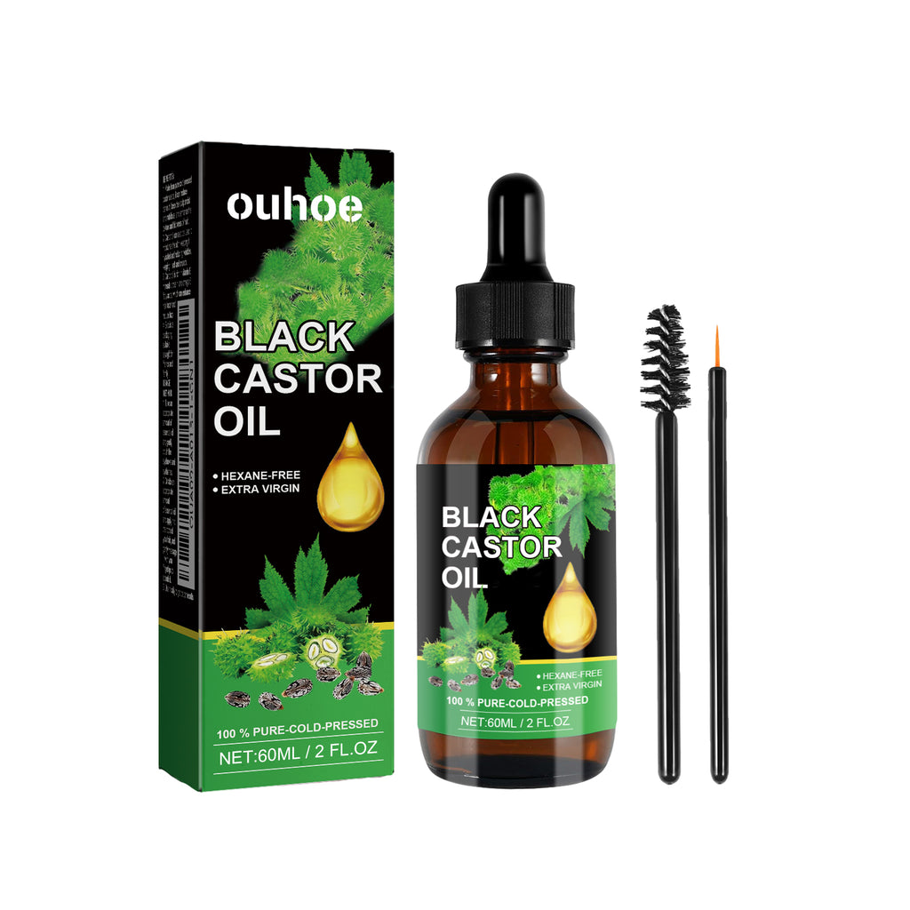 OUHOE Après-shampoing à l'huile de ricin, nourrit les racines des cheveux, adoucit les cheveux et prévient la chute des cheveux