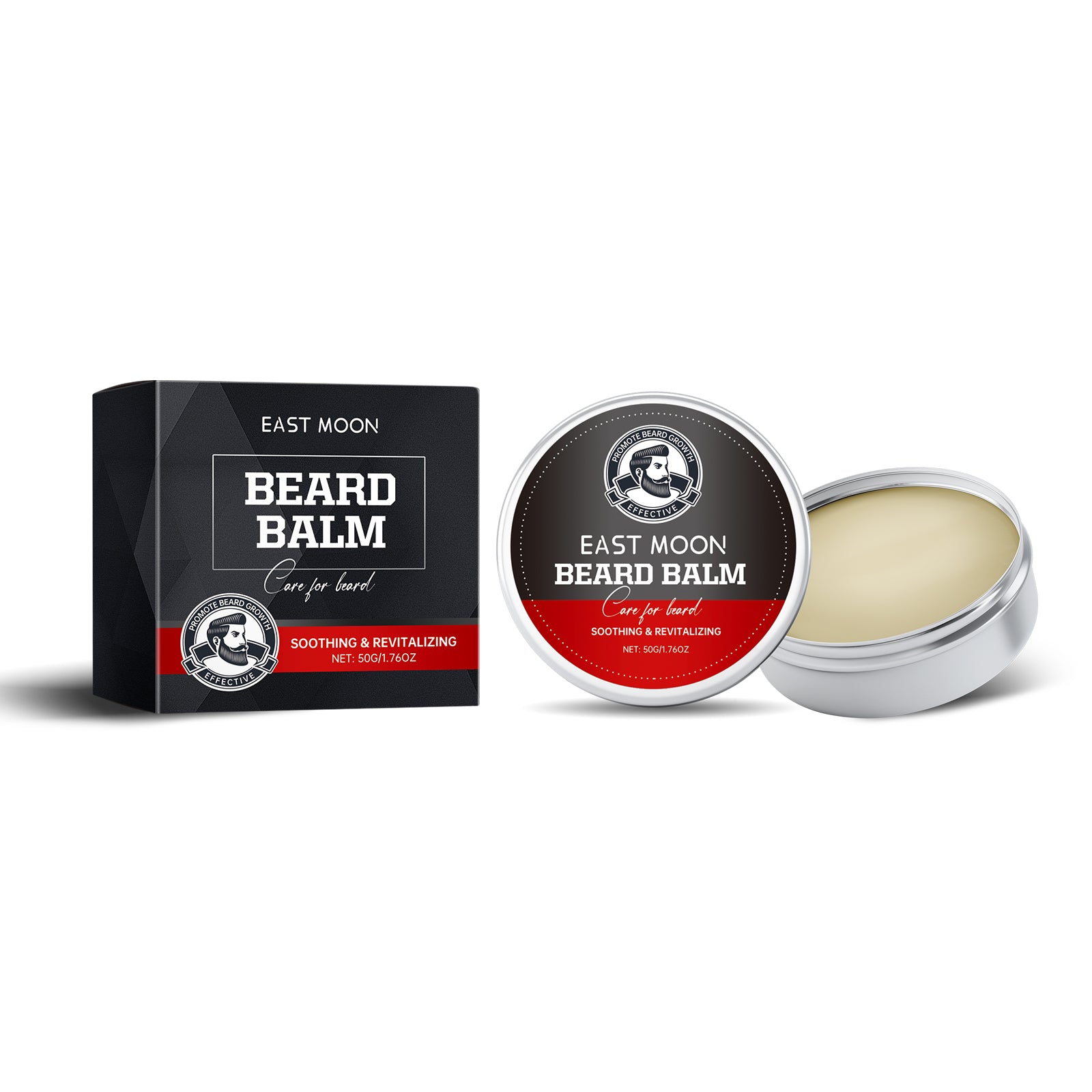 Crème de soin de la barbe, crème hydratante nettoyante et hydratante pour la barbe pour hommes