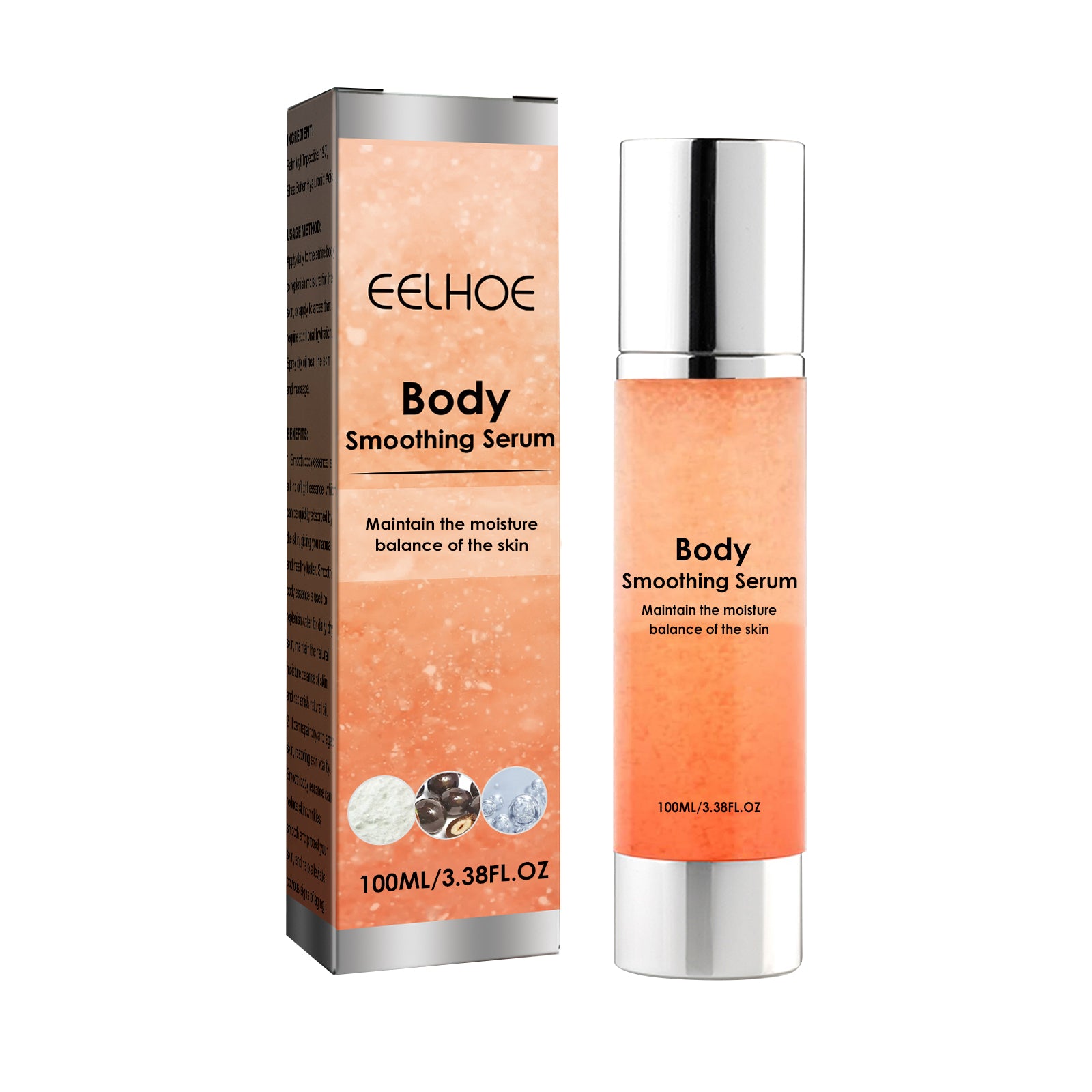Sérum de beauté corps lisse, solution de soin hydratante et éclaircissante