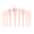 Lot de 10 Pinceaux de Maquillage de Luxe pour Fond de Teint, Poudre, Blush, Fard à Paupières, Anti-cernes, Lèvres et Yeux - Outil de Beauté Cosmétique