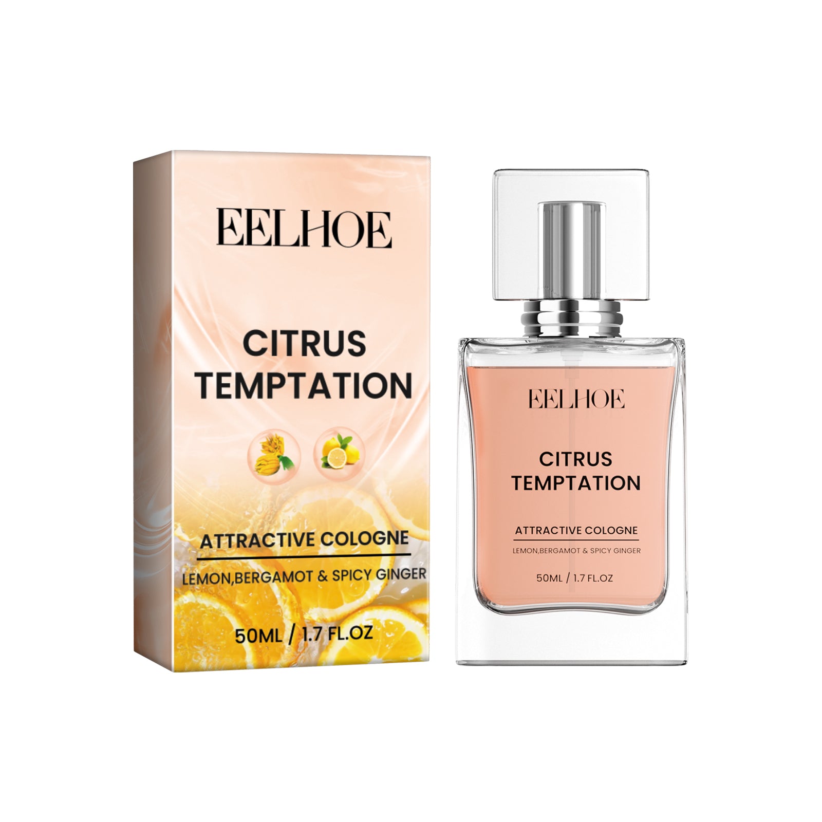 EELHOE Tentation Agrumes, Parfum longue durée pour couples, Naturel et frais à emporter