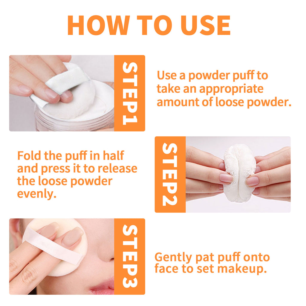 Poudre libre, estompe les ridules, imperméable, maquillage résistant à la sueur, correcteur naturel, poudre de maquillage complète, légère et délicate