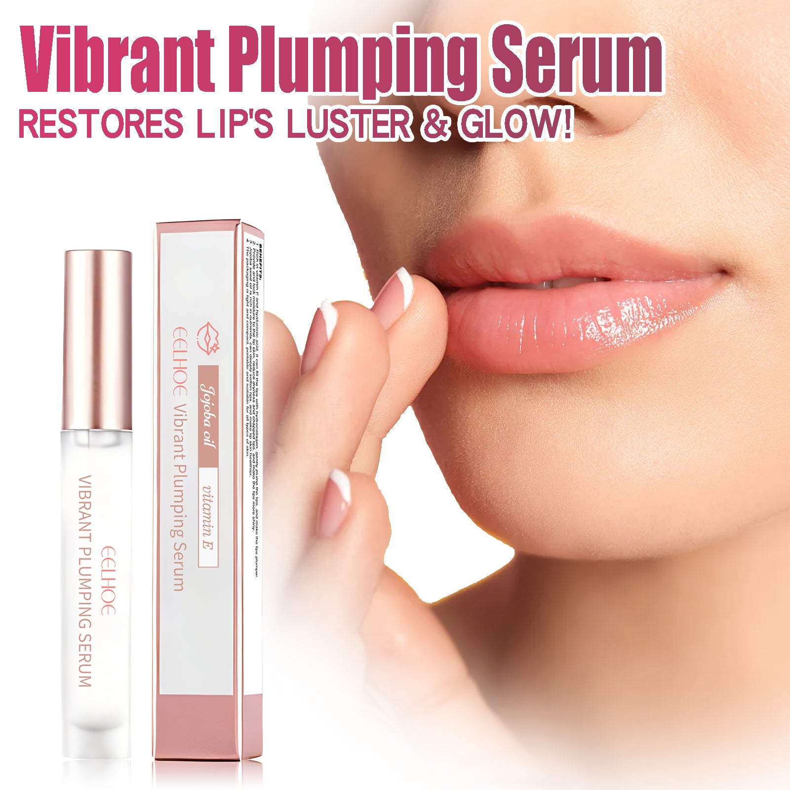 EELHOE Hydrate et repulpe les lèvres, baume anti-fissures et anti-dessèchement, estompe les rides des lèvres, lèvres hydratées, soin tendresse pour des lèvres pulpeuses.