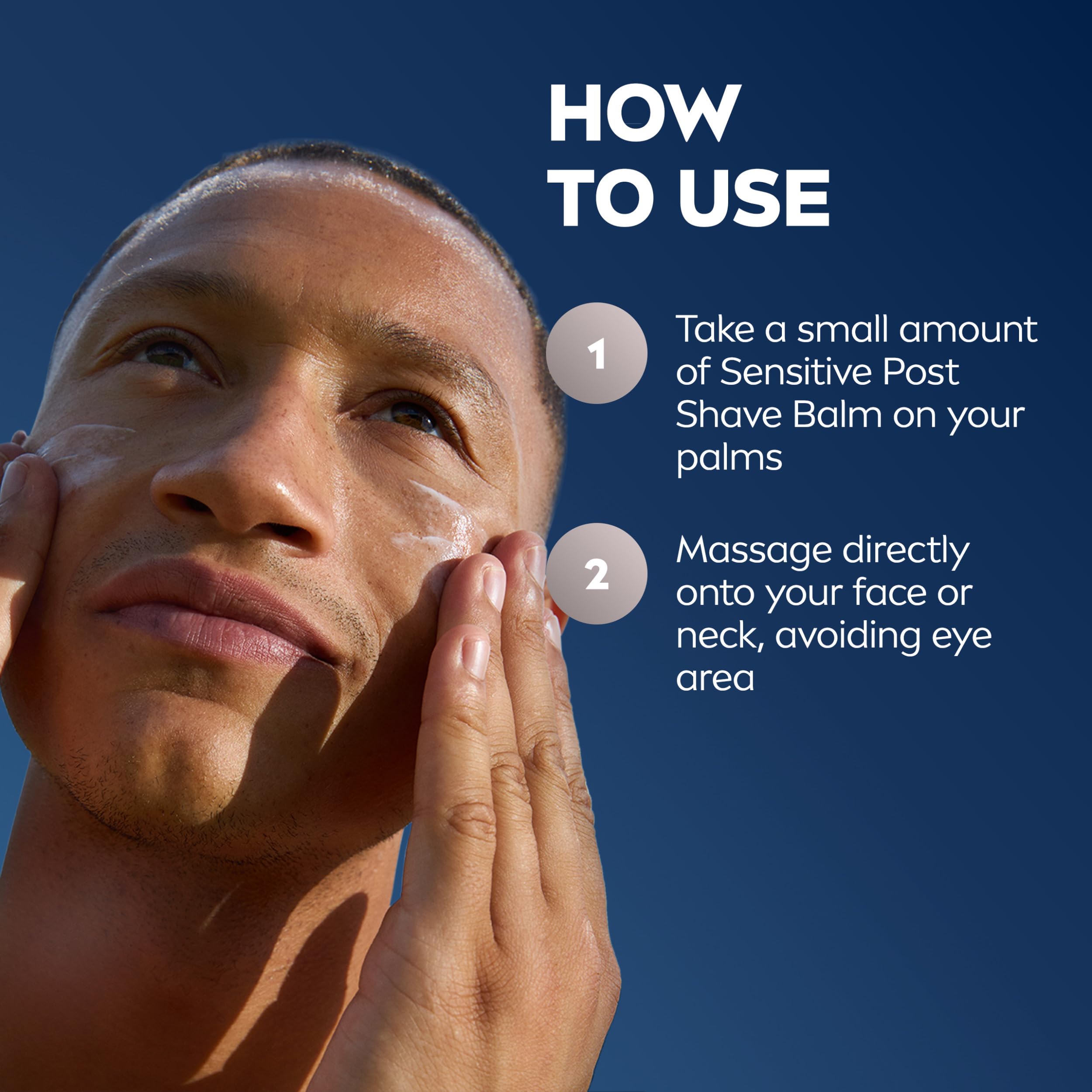 NIVEA MEN Baume Après-Rasage Peaux Sensibles Design Édition Limitée Real Madrid, au complexe VitaminPro, Baume Après-Rasage sans alcool pour homme, flacon de 100 ml