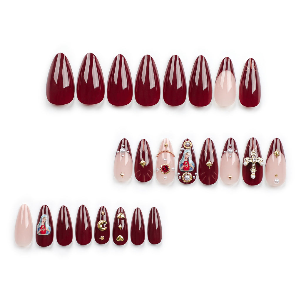 Ongles portables populaires européens et américains, faux ongles à strass flash explosifs