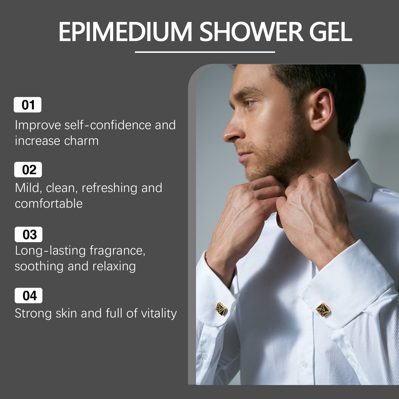 Gel douche soin corporel homme North Moon Hydrate et rafraîchit corps et peau Traitement de massage