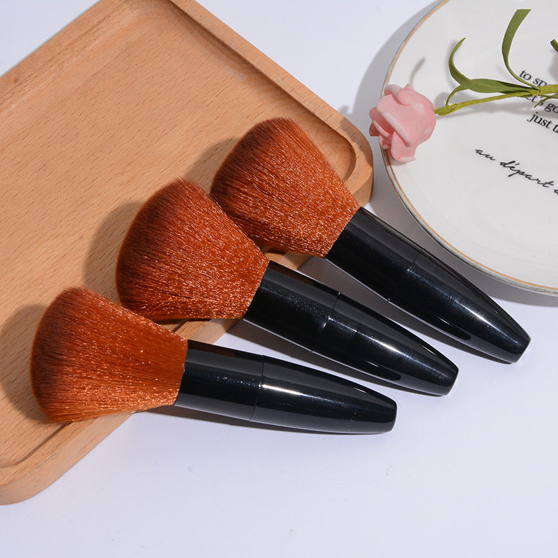 Pinceau poudre Pinceau blush Pinceau surligneur Brosse de nettoyage pour la coiffure Pinceau à poussière Brosse à ongles Pinceau de maquillage portable